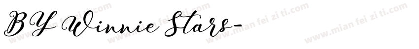 BY Winnie Stars字体转换